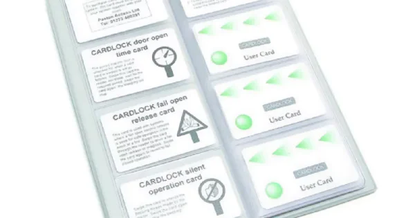 Paxton Cardlock Cards - Green (Pack of 10) - 875-001G
