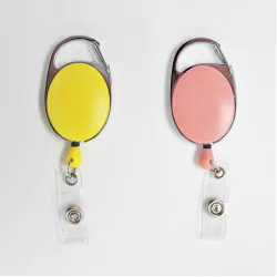 Yo-Yo Premier Badge Reel - Solid Colour 70cm Retractable Cord - Pack of 100