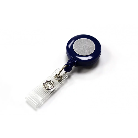 Mini Retractable Badge Reel (With Silver Sticker) - Pack of 25