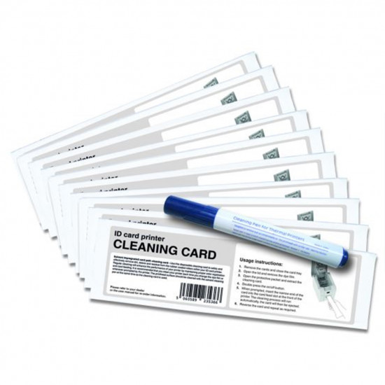 Magicard Pronto100 Cleaning Kit (10 cards, 1 pen)
