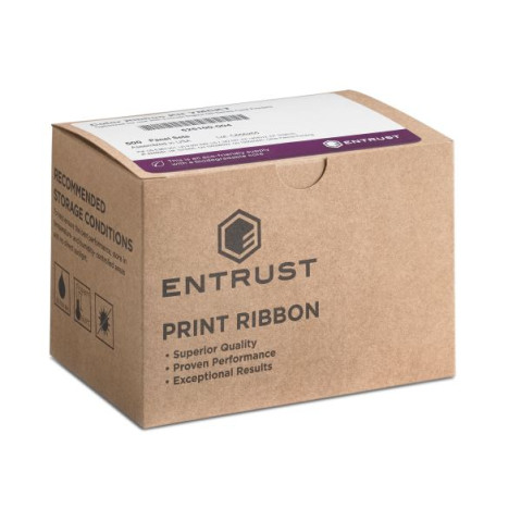 Entrust Premium High Opacity White Monochrome Ribbon - 1500 Image 525900-004