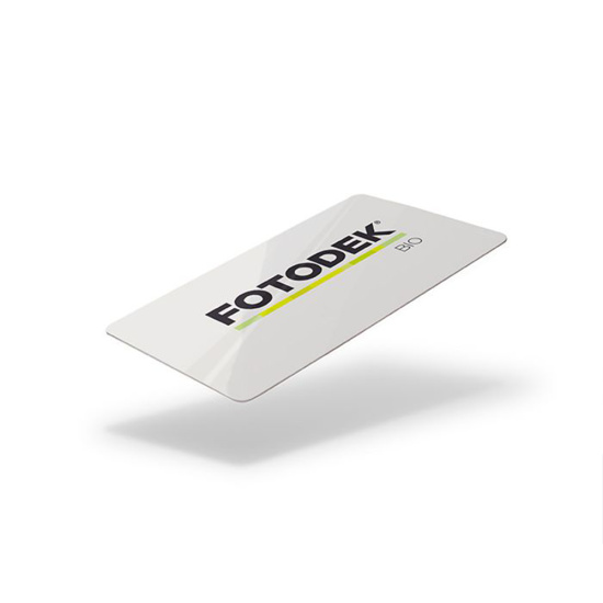 FOTODEK Plain White Biodegradable PVC Cards (760 micron) - Pack of 100