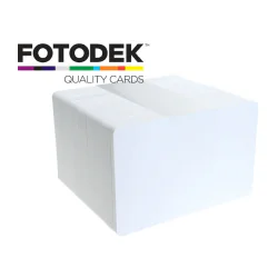 PVC Cards Plain White with 40% PET polyester core & Lo-Co 300 oe mag stripe 760 micron - Pack of 100 - WF76-LC-AP
