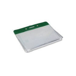 Flexible PVC Badge Holders - Coloured - Green - pack of 100 Flexible PVC Badge Holders - Coloured - Green - pack of 100