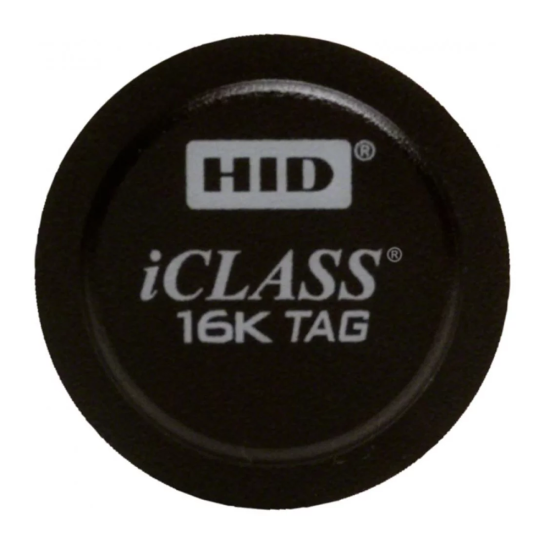 HID 2060PKSMN iCLASS Tag with Adhesive Back 2K 26 bit