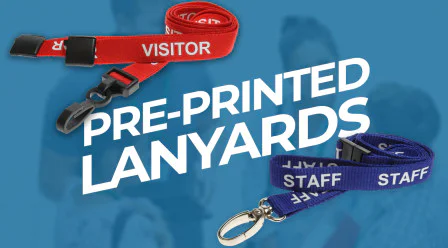 Pre-printed lanyards