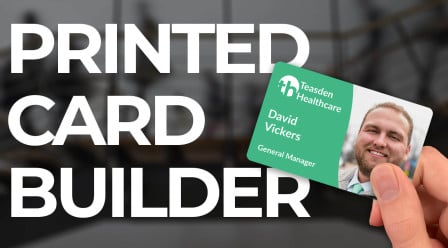 Printed card builder