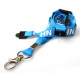 Pack of 100 15mm Pre-Printed NHS Blue Lanyard with Triple Health & Safety Breakaway and Metal Trigger Clip