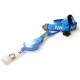 Blue Pre-Printed NHS Lanyard with Double Health & Safety Breakaway Clips and Printed Badge Reel Attachment - Pack of 100