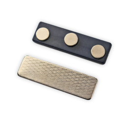 Magnetic Badge Holder - Pack of 100 Magnetic Badge Holders for ID Card