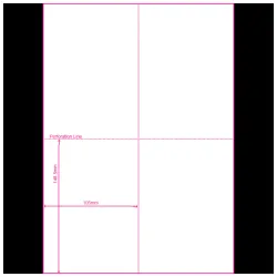 A4 Perforated Paper - A6 Insert - 25 Sheets / 100 Inserts 