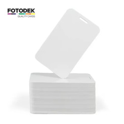 FOTODEK® Blank White Slot Punch Adhesive Cards (Pack of 100) FOTODEK® Blank White Slot Punch Adhesive Cards (Pack of 100)