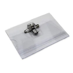 Conference Badge Holder with Clip and Pin (Pack of 50)
