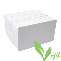 enviricard image 1 stack of enviricard cards with green plastic free logo