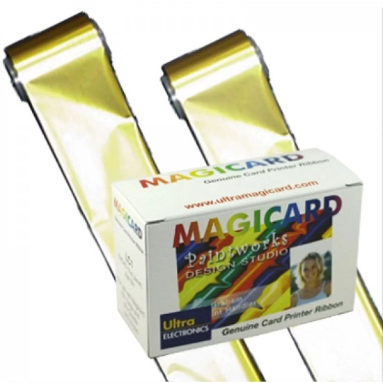 Magicard LC3 Single Colour Ribbon - Gold M9005-753-5