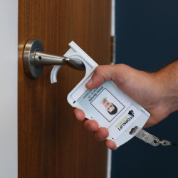 Antimicrobial Door Opening Card Holders - Pack of 10 Antimicrobial Door Opening Card Holders - Pack of 10