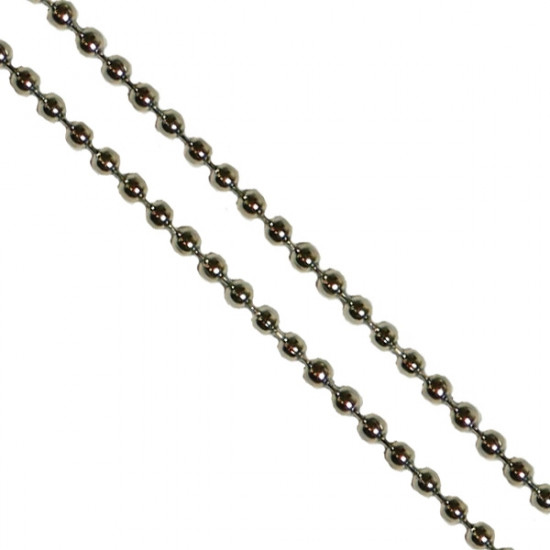 Steel Chain Necklace for ID cards - 36"