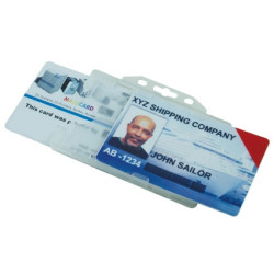 Evohold Double Sided Open Faced Badge Holder - pack of 100 - available in 16 colours Evohold Double Sided Open Faced Badge Holder - pack of 100 - available in 16 colours