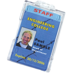 Badge Buddy ID Card Holder - Vertical - pack of 100 Badge Buddy ID Card Holder - Vertical - pack of 100