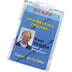 Badge Buddy ID Card Holder - Vertical - pack of 100