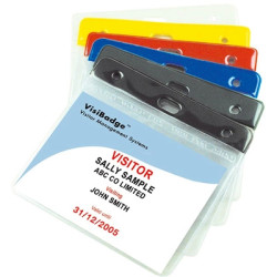 Flexible Vinyl Pass Holders - Coloured - insert 100 x 70mm - pack of 100 Flexible Vinyl Pass Holders - Coloured - insert 100 x 70mm - pack of 100