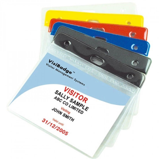 Flexible Vinyl Pass Holders - Coloured - insert 100 x 70mm - pack of 100
