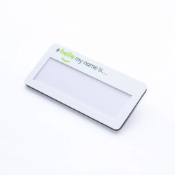 Window Badges - #hellomynameis Hello My Name Is 19mm Window Badge With Pin Back For Easy Attachment To Clothing