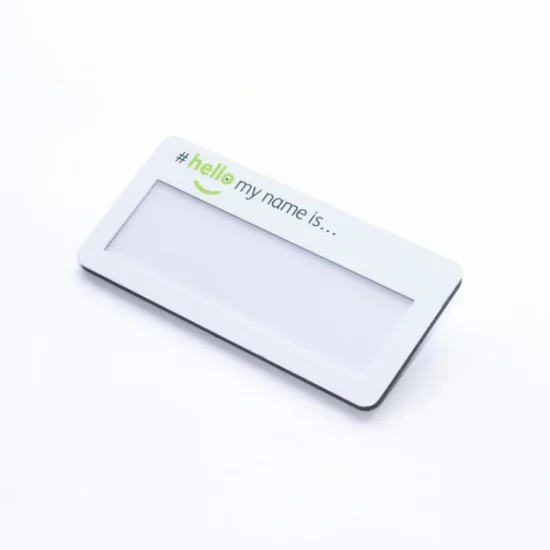 Hello My Name Is 19mm Window Badge With Pin Back For Easy Attachment To Clothing