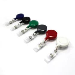 Plain Mini Retractable Badge Reel - Pack of 25