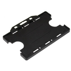 Black Double Sided Card Holder - Horizontal - Pack of 100