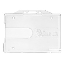 Bear Hug Rigid Enclosed Card Holder Bear Hug crystal clear card holder