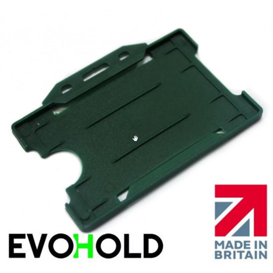 Evohold Open Faced Badge Holder - Horizontal - available in 16 colours - pack of 100