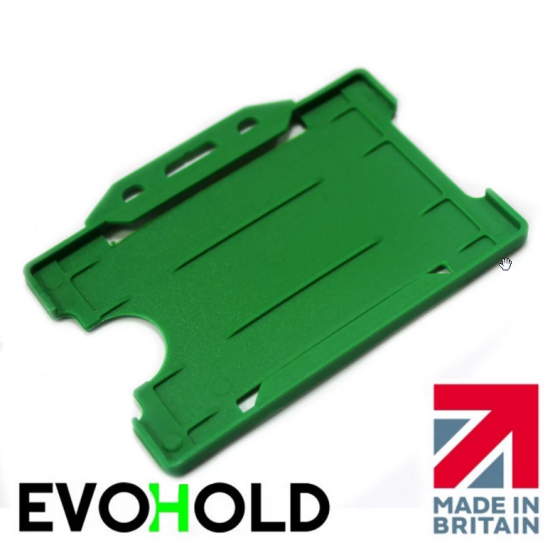 Evohold Open Faced Badge Holder - Horizontal - available in 16 colours - pack of 100