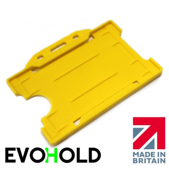 Evohold Open Faced Badge Holder - Horizontal - available in 16 colours - pack of 100