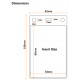 Measurements of a credit card size badge holder