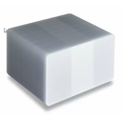 A frosted glass pvc card