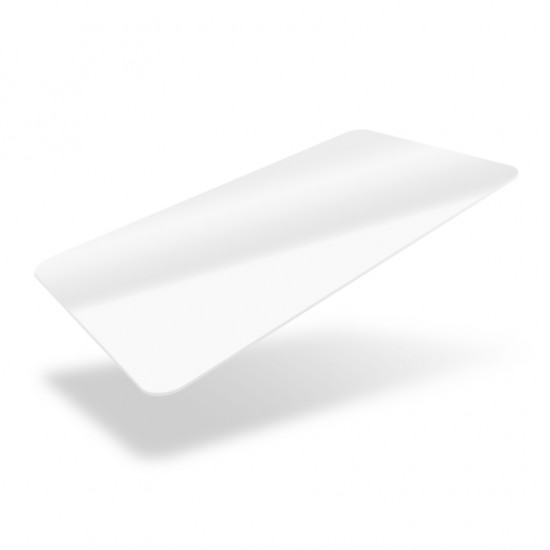 A 480 Micron Plain White PVC Card 