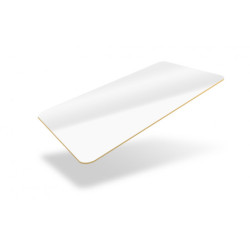 Fotodek PVC Cards Plain White Gold Foil Edge 760 micron CR80 - Pack of 100 Fotodek PVC Cards Plain White Gold Foil Edge 760 micron CR80 - Pack of 100
