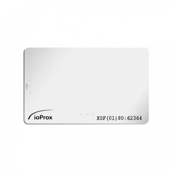 A Plain White Kantech ioProx ISO Printable Proximity Casrd