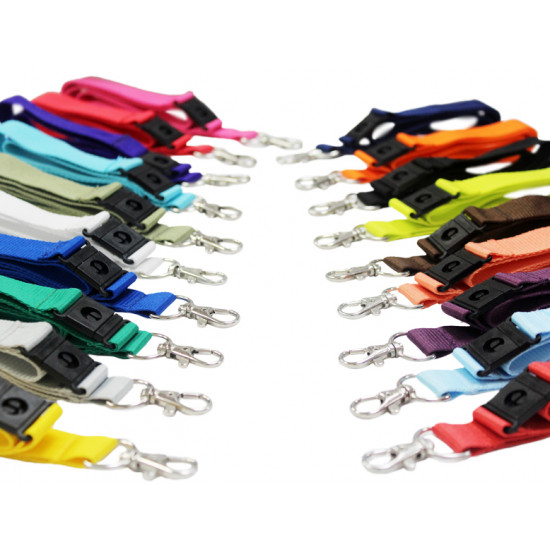 20mm Plain Lanyards (Pack of 25)