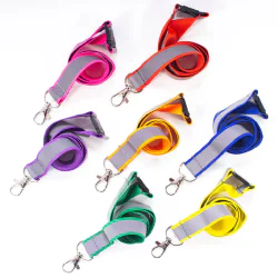 20mm Reflective Hi Vis Lanyards - Pack of 25