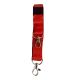 Red Lanyard 20mm with Two Metal Trigger Clips & Health and Safety Breakaway - Pack of 100