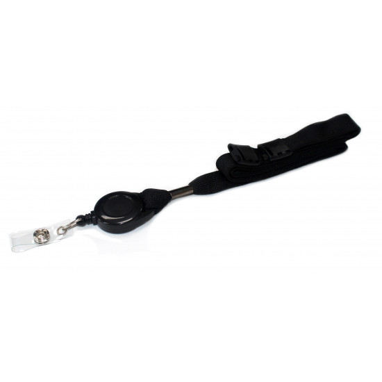 Black Lanyard, Badge Reel and Strap