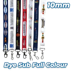10mm Dye Sublimation Personalised Lanyards - 15-20 Day Delivery