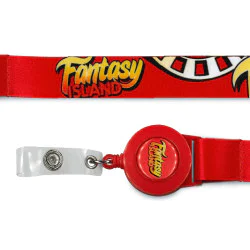 Custom Printed Lanyard with Badge Reel CUSTLAN-R