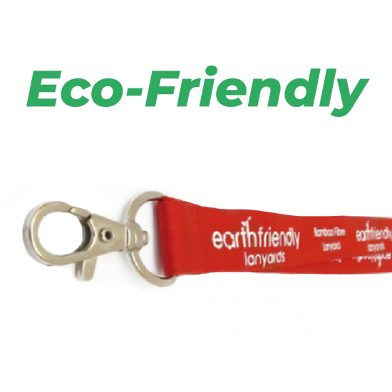 15mm Bamboo Fibre Personalised Eco Lanyards