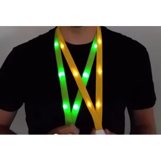 20mm Light Up Lanyards - Pack of 25