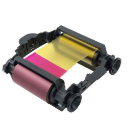 Evolis Badgy Ribbon Pack - 2 x 100 Image YMCKO Colour Ribbons