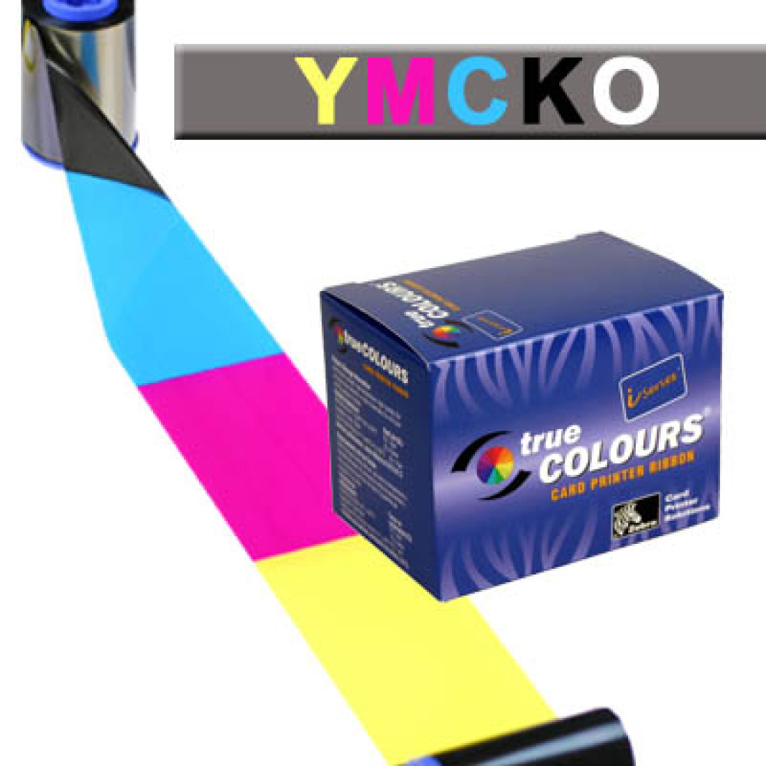Zebra YMCKO Colour Ribbon - 330 Images - 800015-540