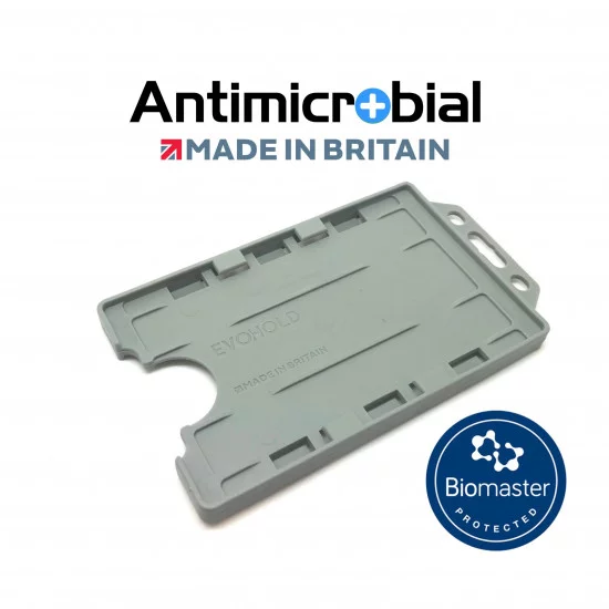 Evohold Antimicrobial Open Faced ID Card Holders  - Portrait - Double Sided - pack of 100
